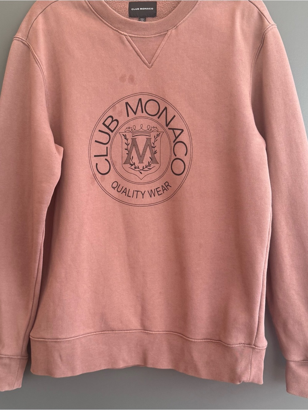 Club Monaco Crewneck Sweatshirt in Dusty Rose
